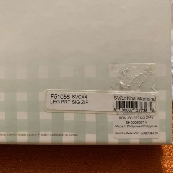 NWT Coach legacy print signature zippy wallet - Picture 7 of 7